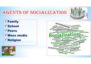 Family
School
Peers
Mass media
Religion