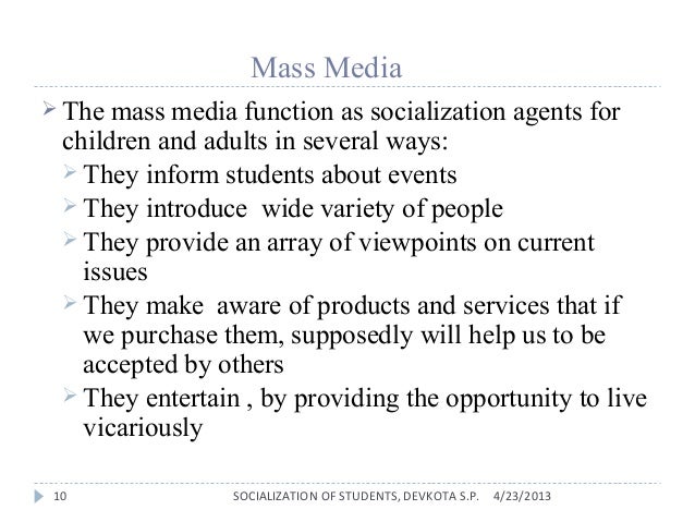 Agents of socialization essay