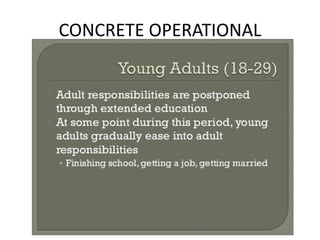 CONCRETE OPERATIONAL
 