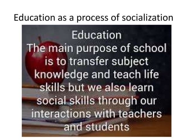 Socialization in learning process | PPT