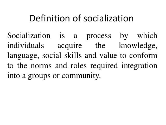 what is socialization theory