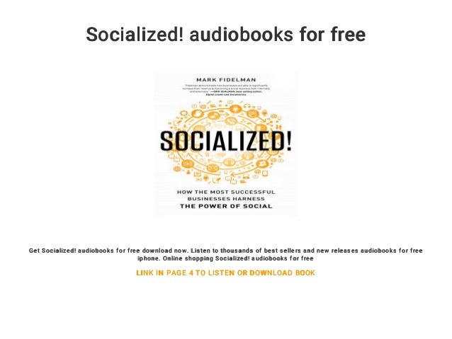Socialized Audiobooks For Free - 
