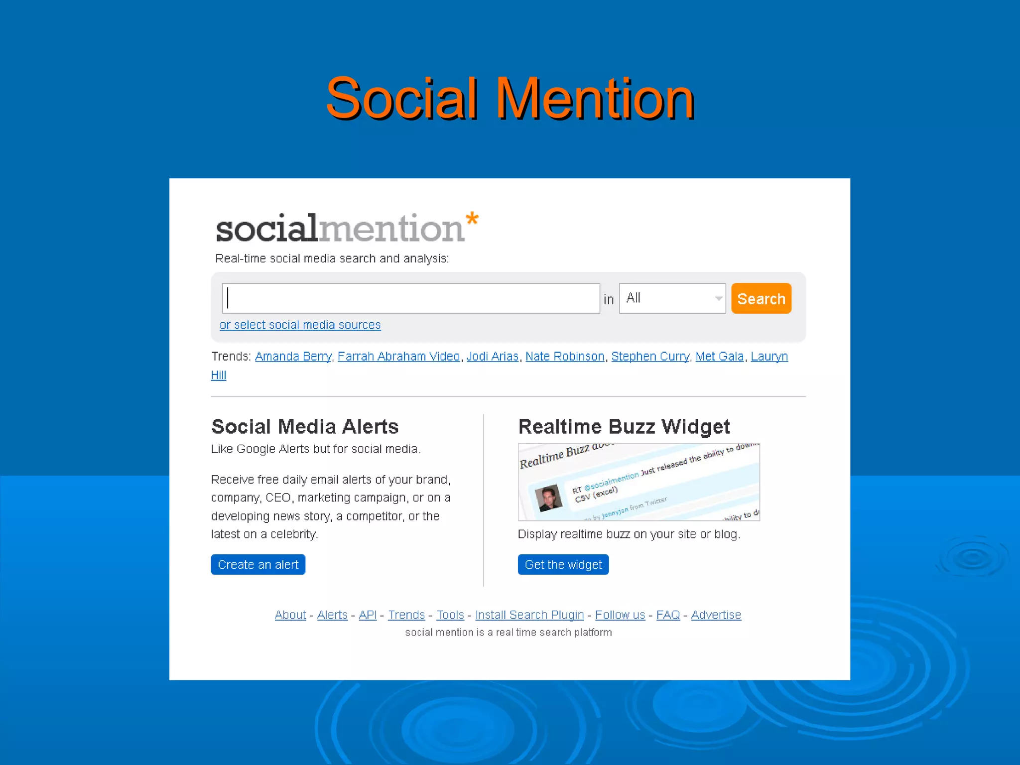 Social Mention

 