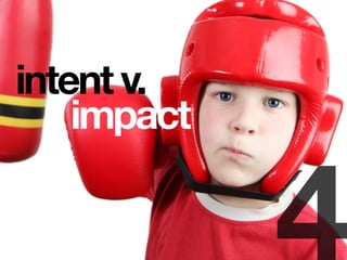 intent v.
impact
 