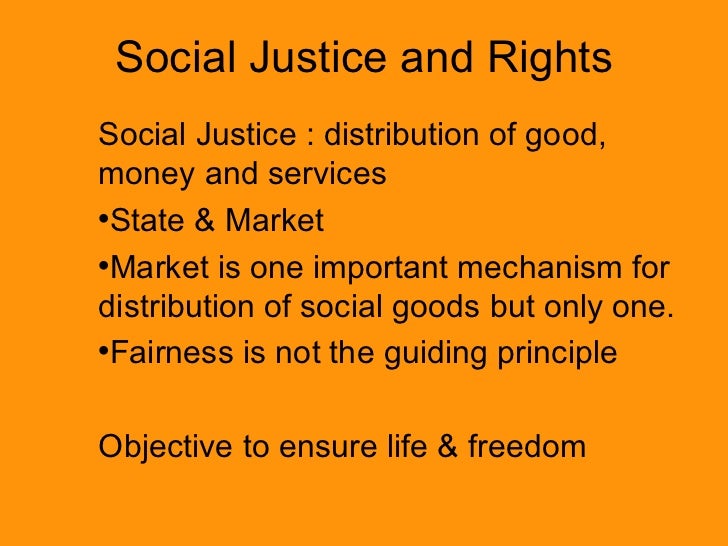Social justice and Rights