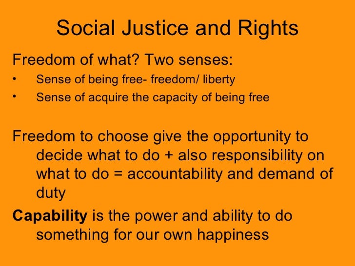 Social justice and Rights