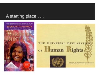 A starting place . . .
 