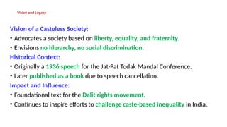 Social Justice and dignity with special reference to Dr. B.R. Ambedkar ...