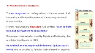Social Justice and dignity with special reference to Dr. B.R. Ambedkar ...