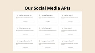 Analyze Social Media Videos with a simple API - SocialKit | PPTX