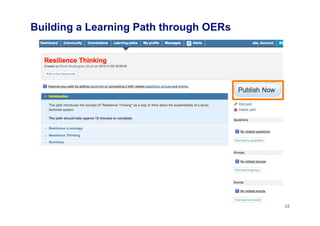 Building a Learning Path through OERs
35
 