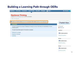 Building a Learning Path through OERs
36
 