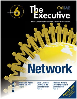 Social learning: learning in the context of work - The executive magazine
