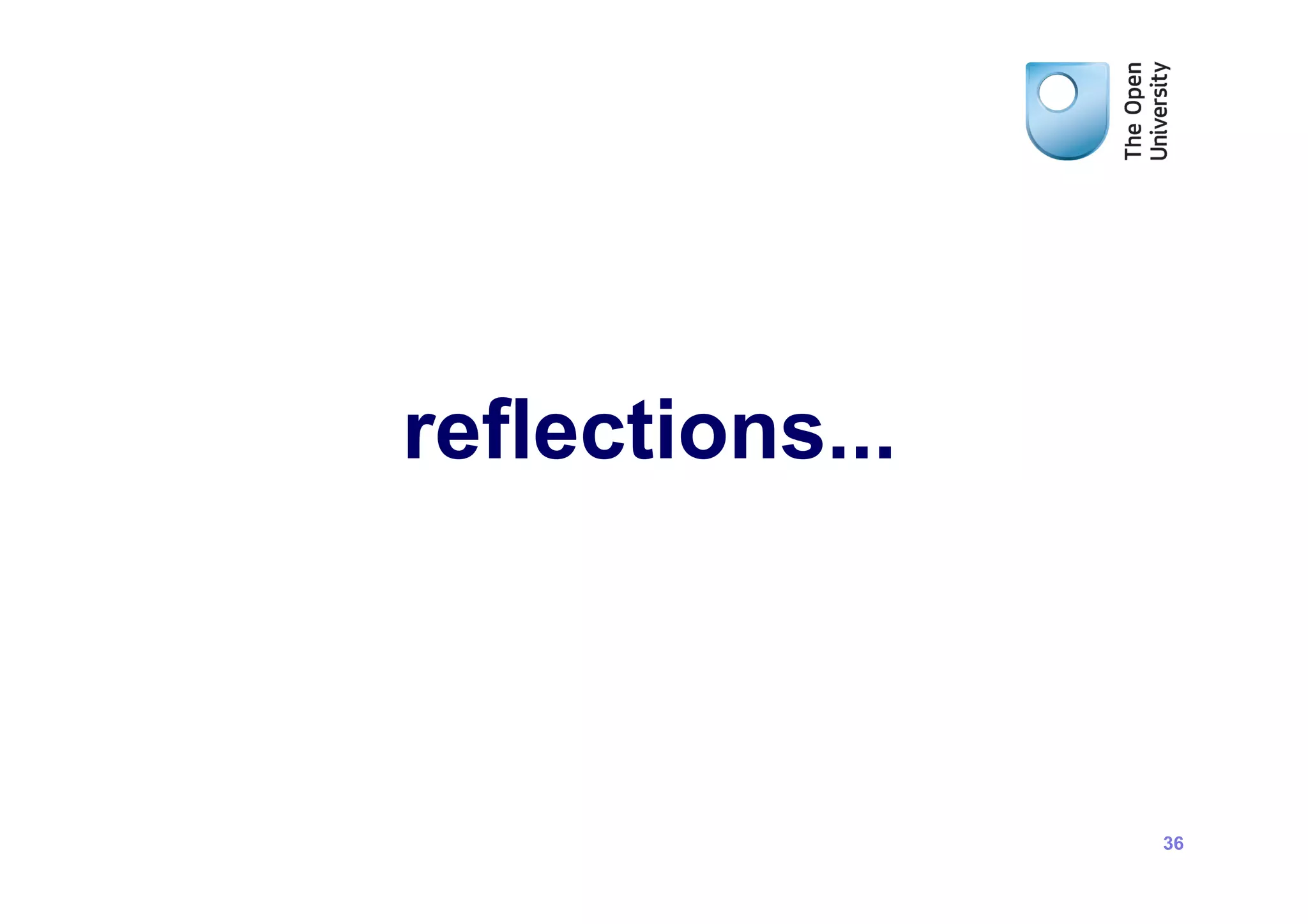 reflections...



                 36
 