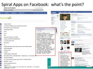 Spiral Apps on Facebook:  what's the point? 