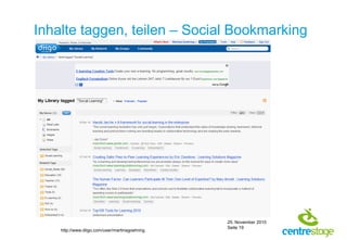 Inhalte taggen, teilen – SocialBookmarkinghttp://www.diigo.com/user/martinagoehring