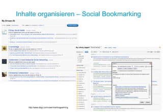 Inhalte organisieren – SocialBookmarkinghttp://www.diigo.com/user/martinagoehring