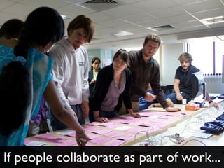 If people collaborate as part of work...
 