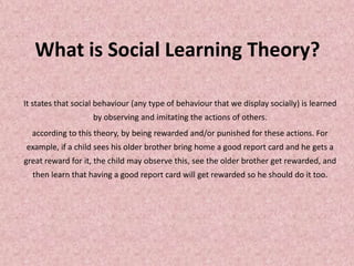 what is social learning theory