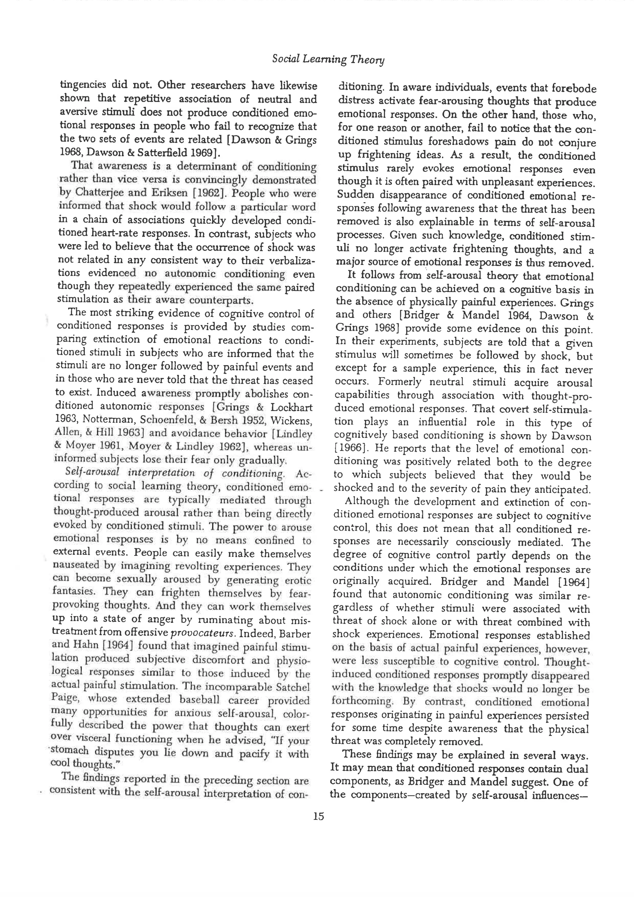 Social learning theory by albert bandura