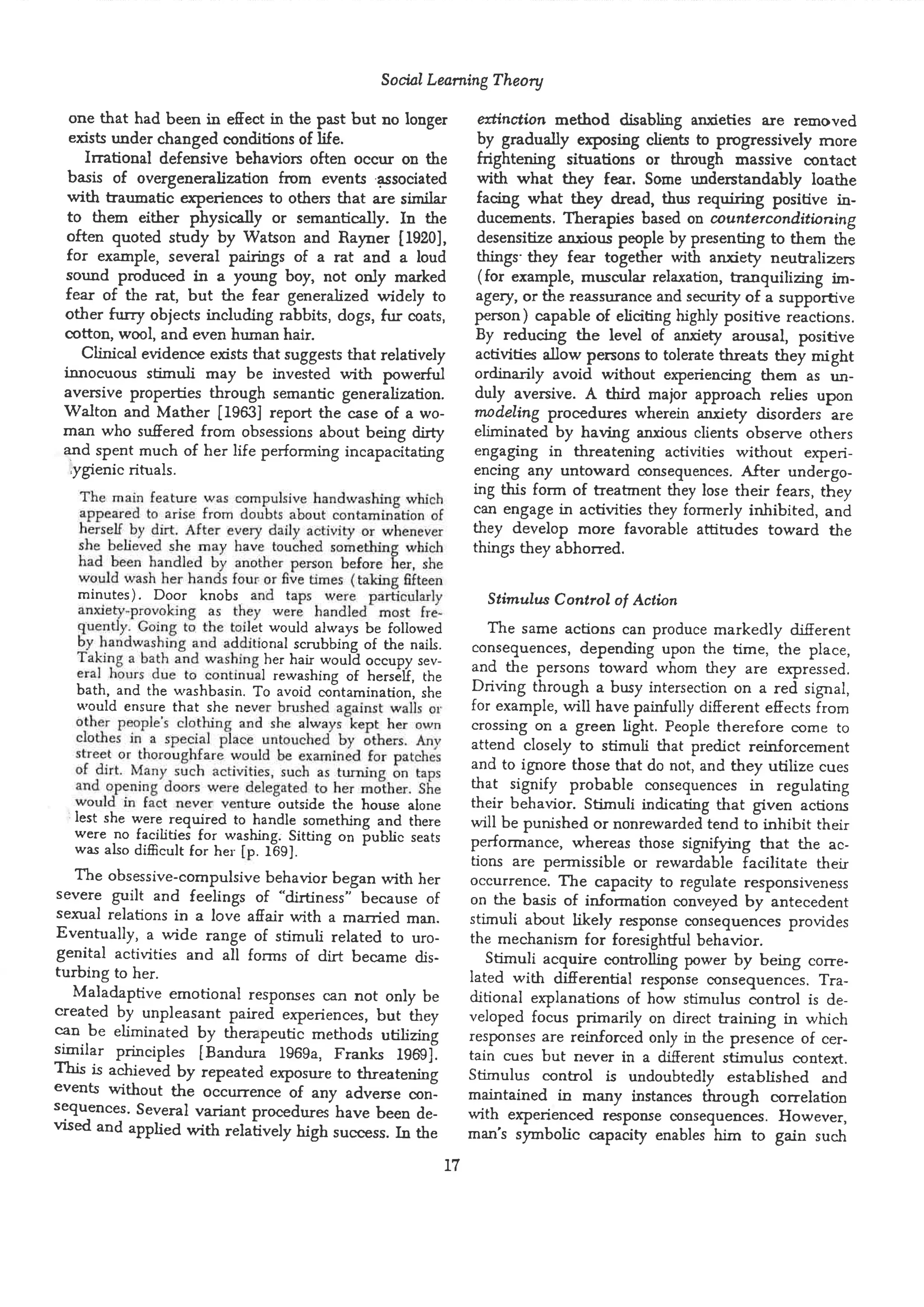 Social learning theory by albert bandura