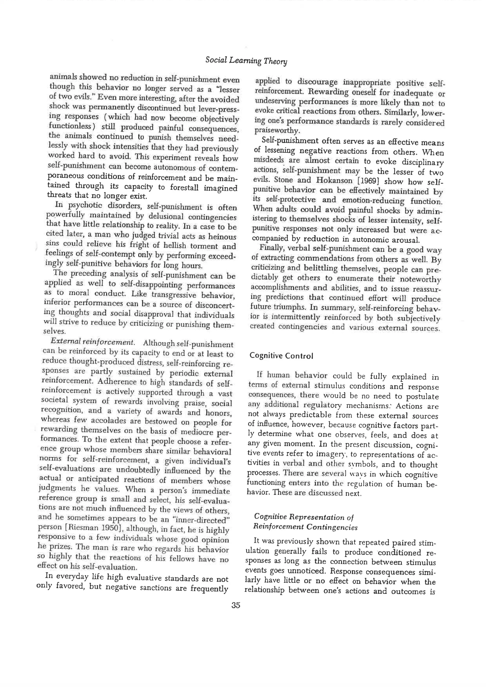 Social learning theory by albert bandura