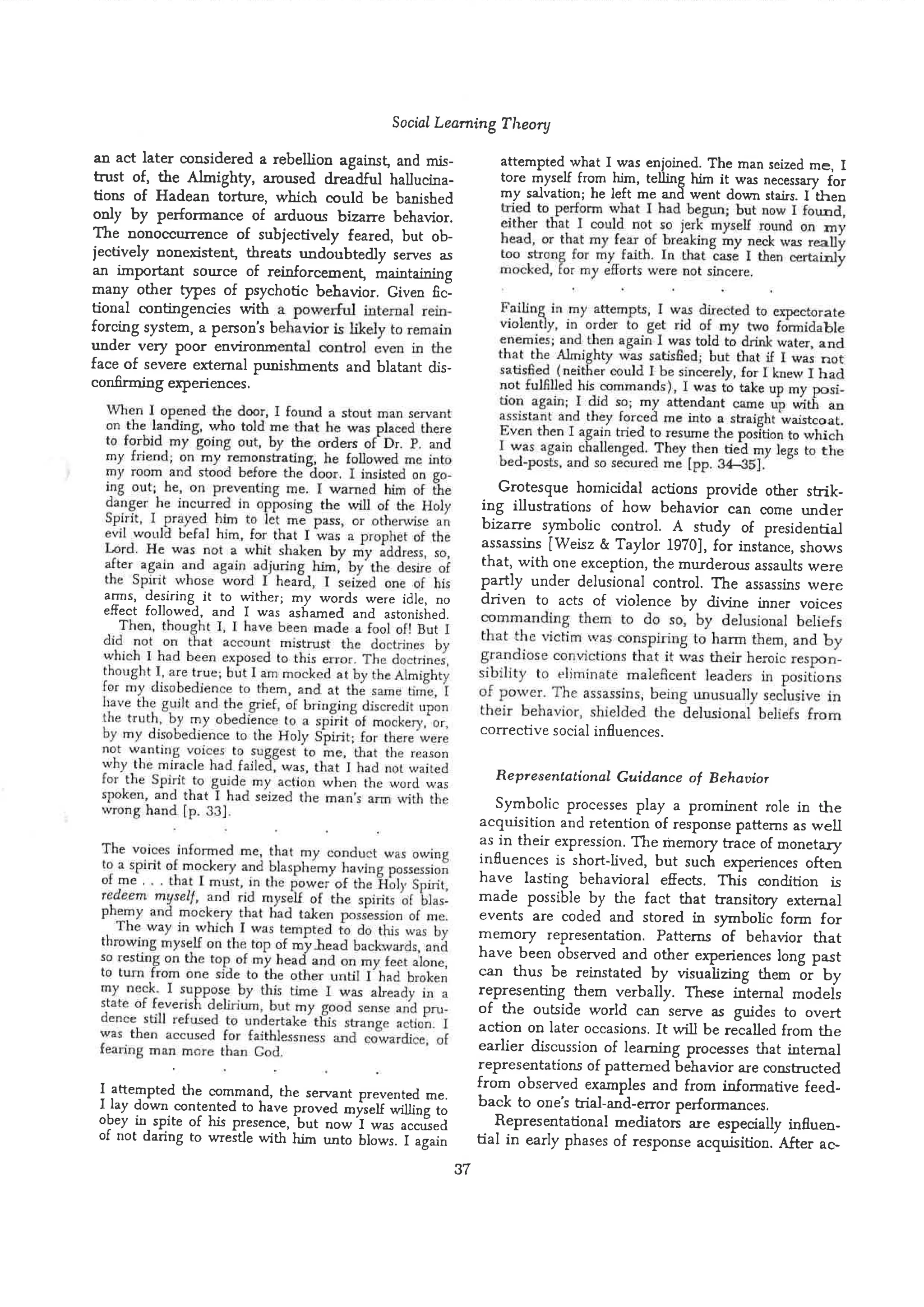 Social learning theory by albert bandura