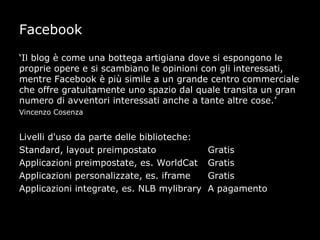 Social libraries 2012