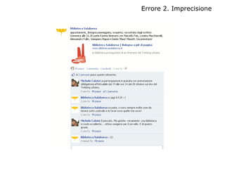 Errore 2. Imprecisione
 