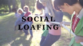 SOCIAL
LOAFING
 