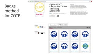 Badge
method
for COTE
 