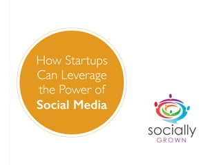 How Startups
Can Leverage
the Power of
Social Media
 