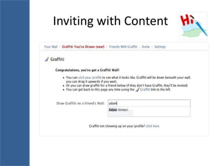 Inviting with Content
 