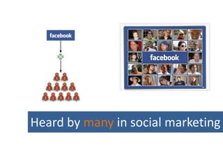 Heard by many in social marketing
 