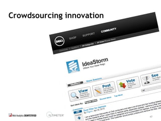 47
Crowdsourcing innovation
 