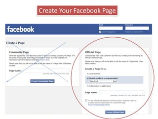 Create Your Facebook Page
 