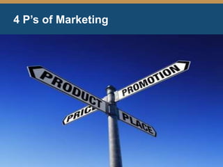 4 P’s of Marketing
 