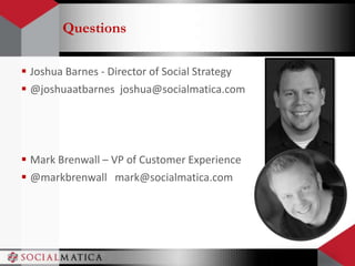 SocialMatica's "Know who, where, and why before you spend one dollar in social media"