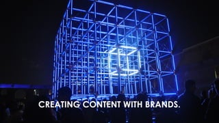 CREATING CONTENT WITH BRANDS. 
 
