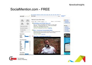 Presentation title
#practicalinsights
SocialMention.com - FREE
 