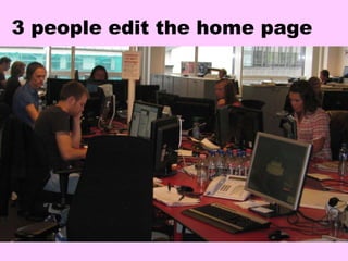 3 people edit the home page 