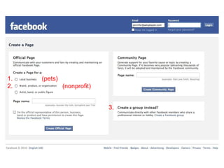 3. 1.  (pets) 2.  (nonprofit) 