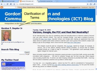 Clarification of  Terms 