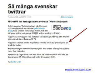 Dagens Media April 2010
