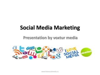 Social Media Marketing Presentation by voxtur media www.ilovesocialmedia.co 