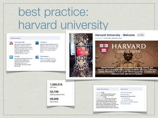 best practice:
harvard university
 