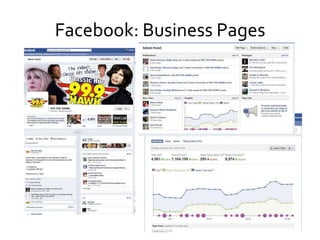 Facebook: Business Pages
 