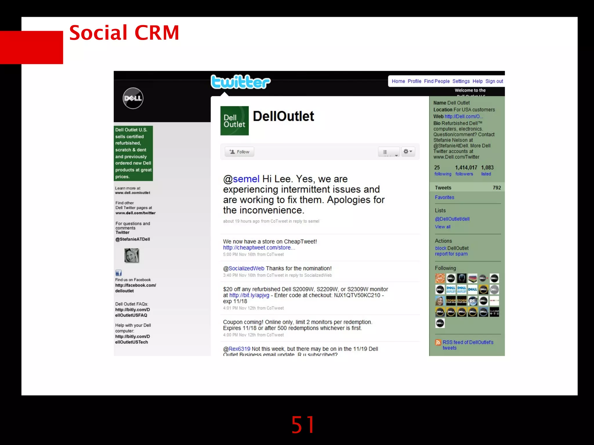Social CRM




             51
 