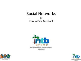 Social Networksor How to Face Facebook 