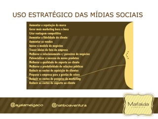 USO ESTRATÉGICO DAS MÍDIAS SOCIAIS
 